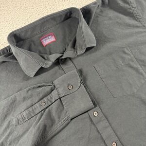 UNTUCKit XXXLC Black Shirt Mens 100% Cotton Long Sleeve Dress Shirt